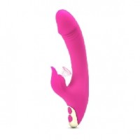Vibrator w/9 Sucking Functions 9 Vibrating Speeds Rechargeable Pink